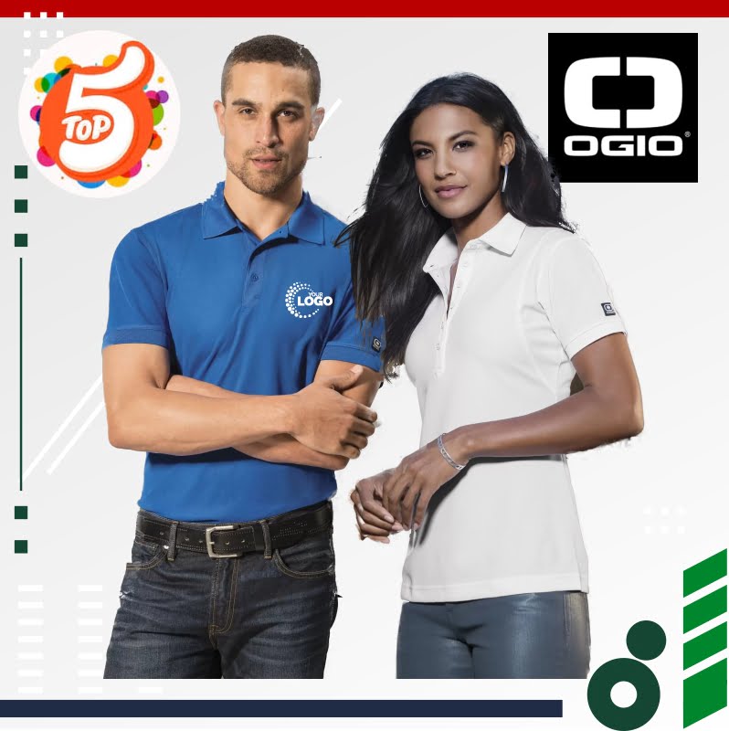 OGIO Men’s Caliber 2.0 Modern Logo Polo. OG101.