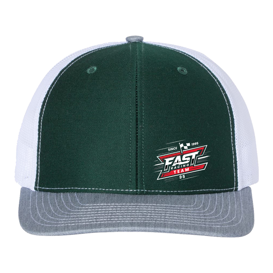 112_Dark Green White Heather Grey