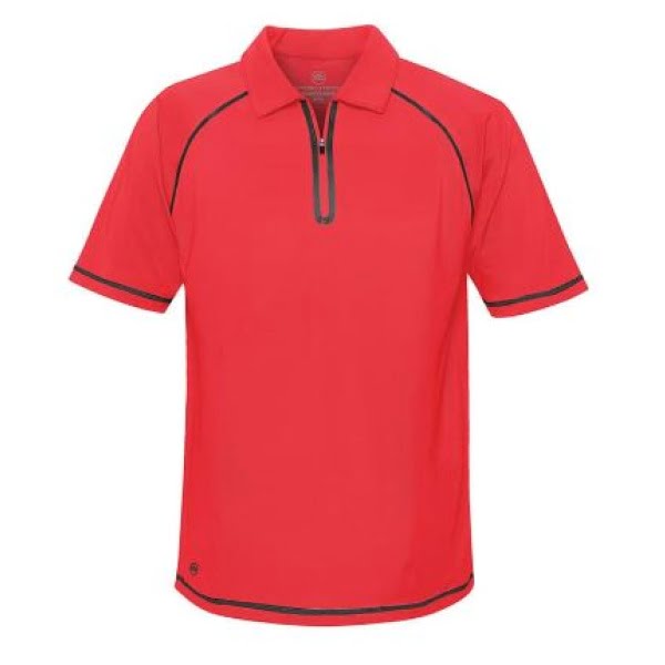 Clearance Polo - Men's Laser Technical Polo - Red