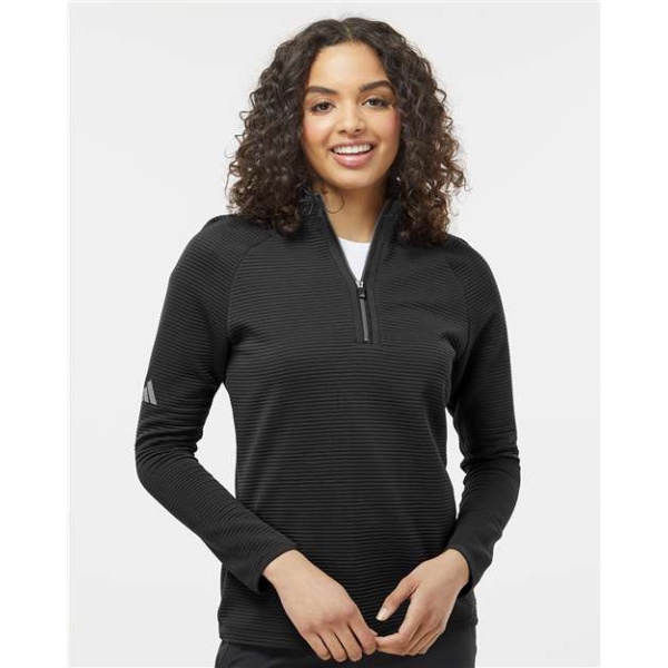 Ladies Adidas Spacer Quarter Zip