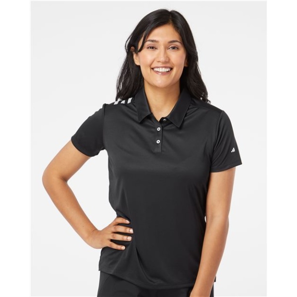 Ladies Adidas 3 Stripe Polo