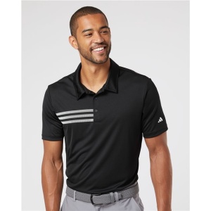 Mens Adidas 3 Stripe Polo