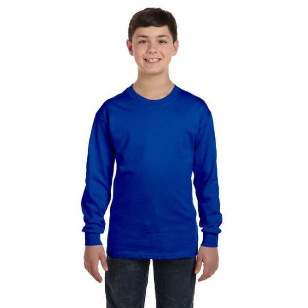 Youth Gildan Heavy Cotton Long Sleeve Tee