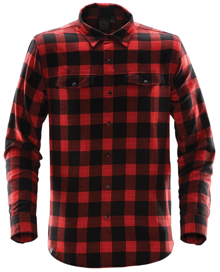 Mens Logan Snap Front Plaid Shirt 9 Mens Logan Snap Front Plaid Shirt - Image 9