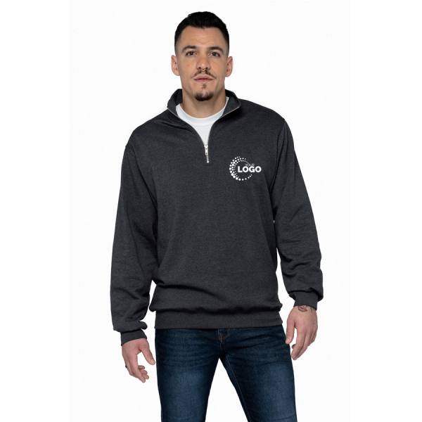 Adult Earth Wash Qtr Zip Sweatshirt