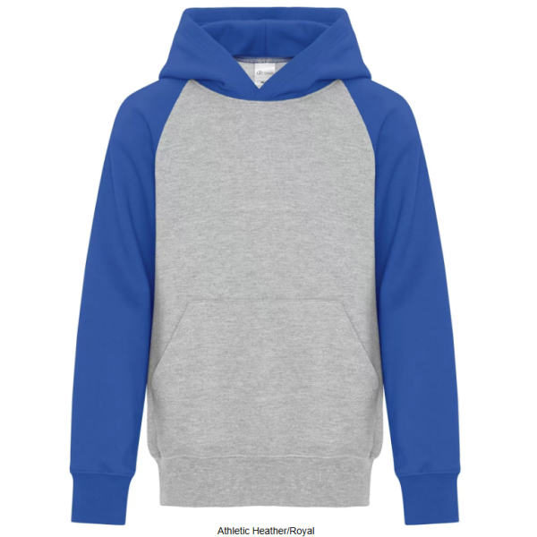 Youth Two Tone Hooded Premium Ring Spun Sweatshirt