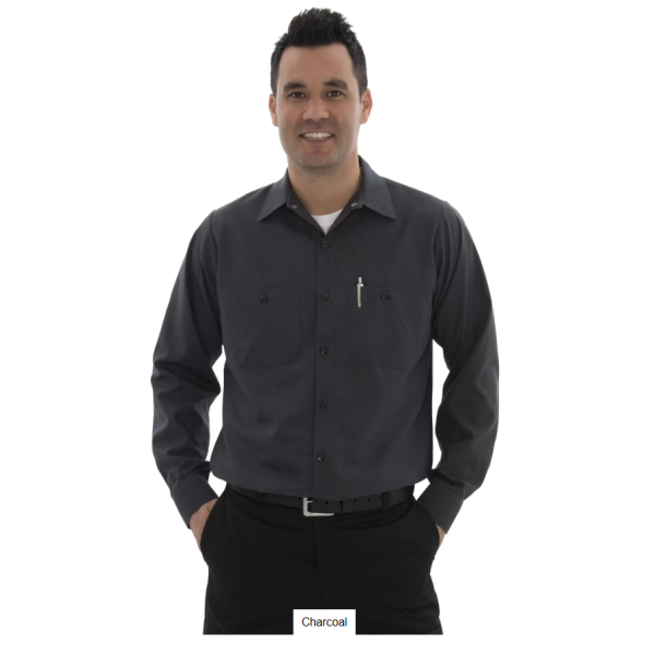 Mens Red Kap Industrial LS Work Shirt