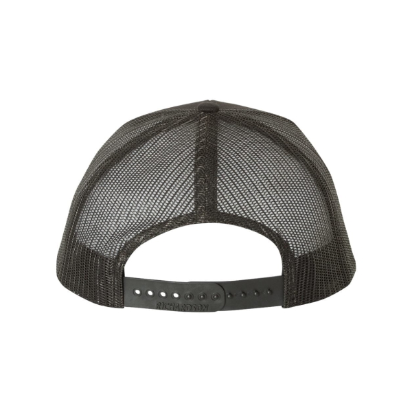 Richardson Snapback Cap with Faux Leather Patch - Image 3