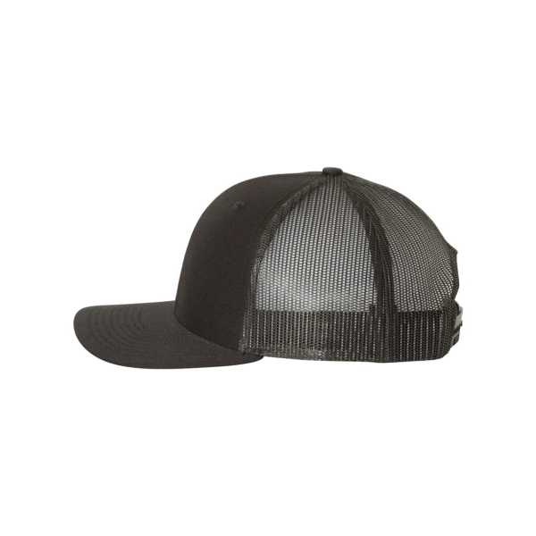Richardson Snapback Cap with Faux Leather Patch - Image 4