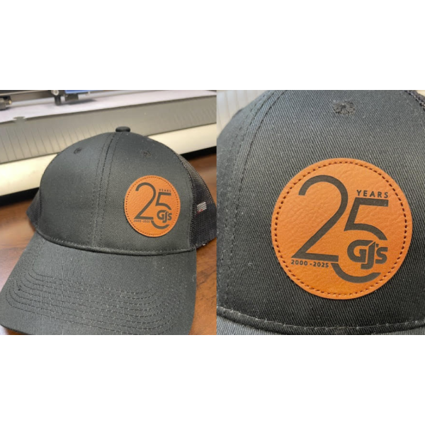 Full-Fit Mesh Back Cap with Faux Leather Patch