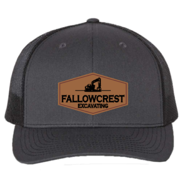 Richardson Snapback Cap with Faux Leather Patch