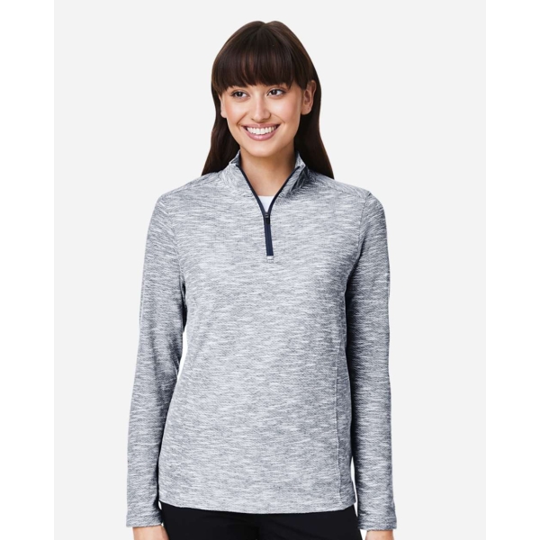 Ladies Eclipse Jacquard Qtr Zip