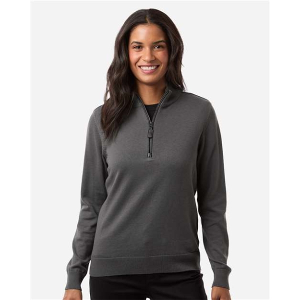 Ladies Classics Qtr Zip Sweater