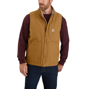 Carhartt Washed Duck Sherpa Lined Mock Neck Vest