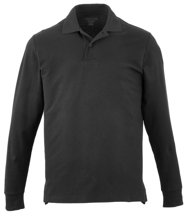 Mens Palo Long Sleeve 100% Cotton Pique Polo 3 Mens PALO Long Sleeve 100% Cotton Pique Polo - Image 3