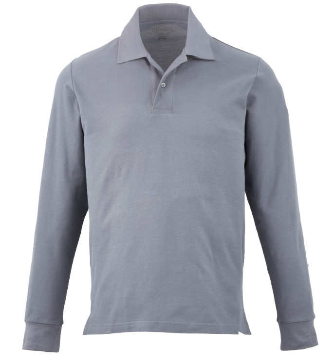 Mens Palo Long Sleeve 100% Cotton Pique Polo 4 Mens PALO Long Sleeve 100% Cotton Pique Polo - Image 4