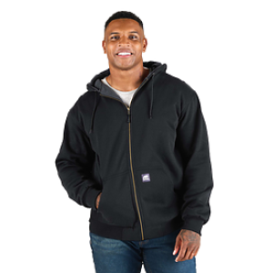 Adult Berne Heritage Grid Fleece-Lined Zip Sweatshirt