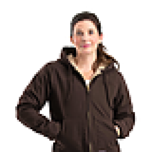 Ladies Berne Sherpa-Lined Softstone Duck Hooded Jacket
