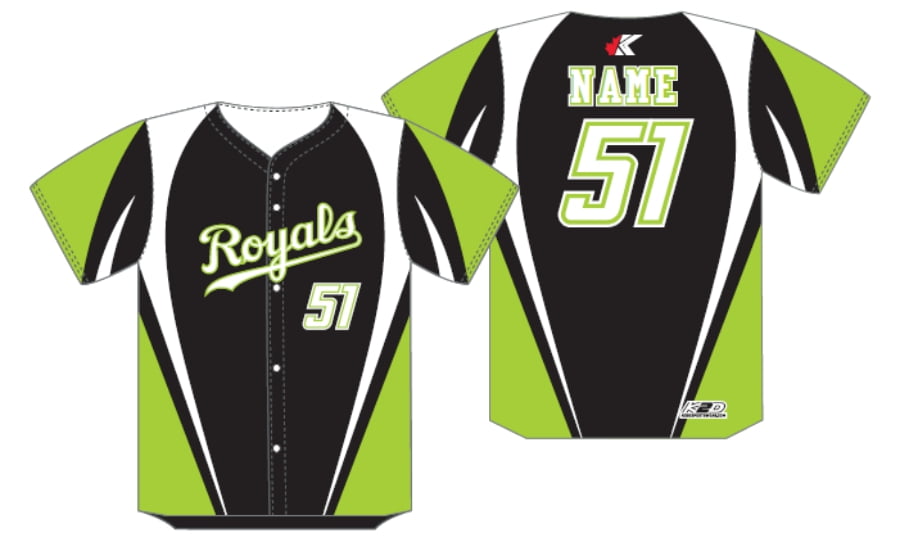 sublimated full button