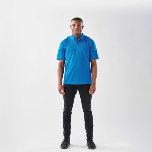 Mens Tritium Performance Polo - Azure Blue