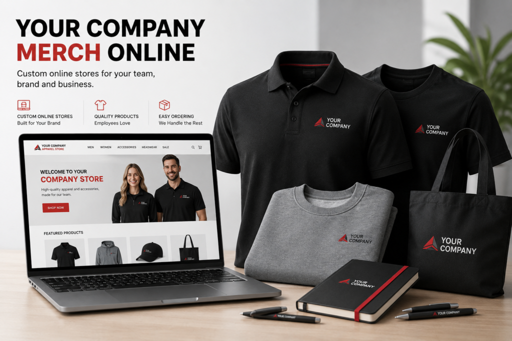 corporate merch banner