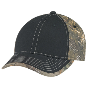 Adult Brushed Cotton Two Tone Camo Cap
