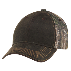 Adult Brushed PolyCotton Real Tree Two Tone Weathered Camo Cap