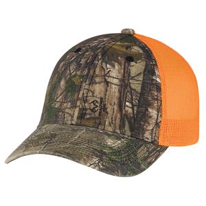Adult Enzyme Washed Real Tree Mesh Back Camo Cap