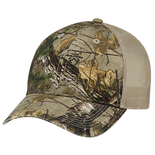 Adult Enzyme Washed Real Tree Mesh Back Camo Cap 2 Adult Enzyme Washed Real Tree Mesh Back Camo Cap - Image 2