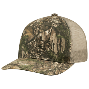 Adult Brushed PolyCotton Real Tree Mesh Back Camo Cap
