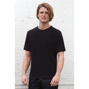 Adult Eurospun Cotton Tee Black Sale