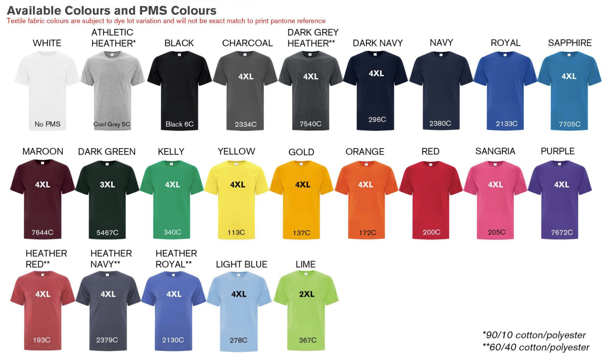 Adult Cotton Tee With Side Seam 3 Adult Cotton Tee with Side Seam - Image 3