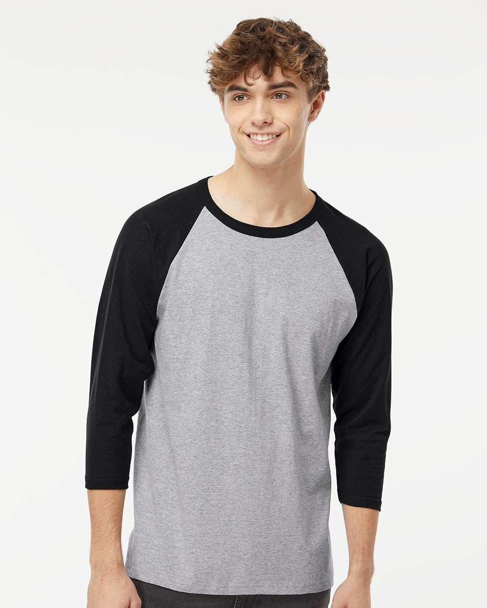 Raglan Three Quarter Sleeve Baseball Tee 3 Raglan Three Quarter Sleeve Baseball Tee - Image 3
