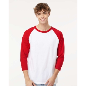 Raglan Three Quarter Sleeve Baseball Tee