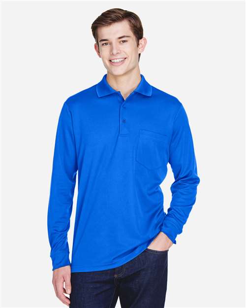 Mens Performance Long-Sleeve Pocketed Polo 6 Mens Performance Long-Sleeve Pocketed Polo - Image 6