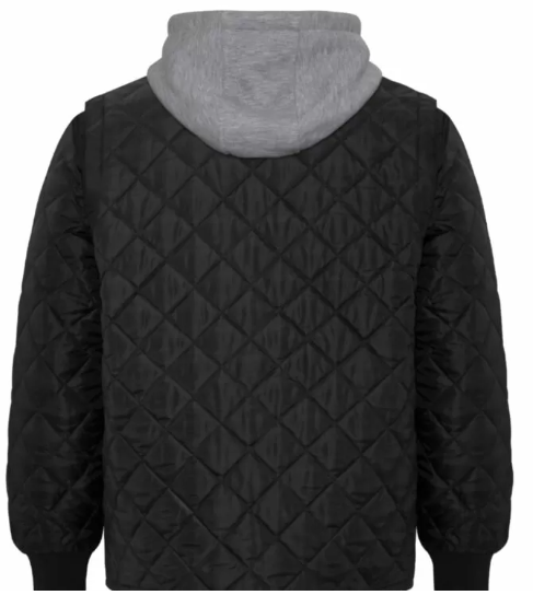 Mens Werk Quilted Freezer Jacket With Detachable Hood 4 Mens WeRK Quilted Freezer Jacket with Detachable Hood - Image 4