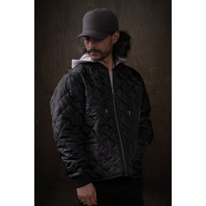 Mens WeRK Quilted Freezer Jacket with Detachable Hood