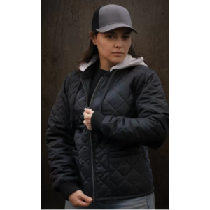 Ladies WeRK Quilted Freezer Jacket with Detachable Hood