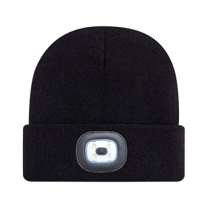 Cuff Toque with LED LIght
