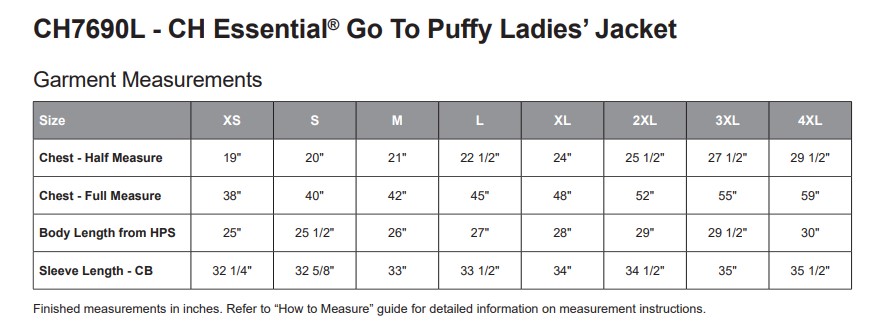 Ladies Go To Puffy Vest - Ch Essentials 2 Ladies Go to Puffy Vest - CH Essentials - Image 2