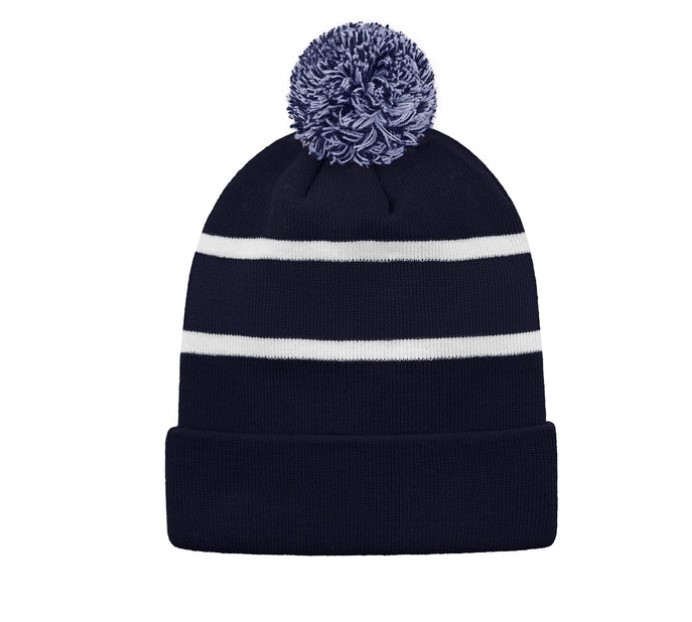 Hat Trick - Striped Knit Cuff Toque With Pom-Pom 3 Hat Trick - Striped Knit Cuff Toque with Pom-Pom - Image 3