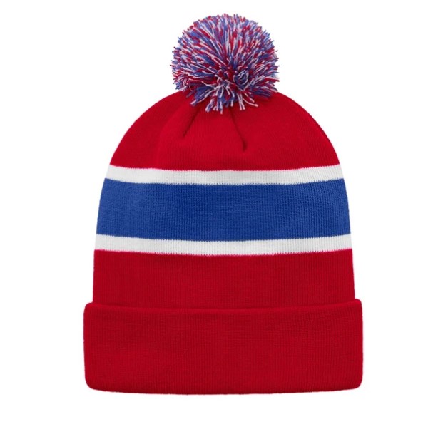 Hat Trick - Striped Knit Cuff Toque With Pom-Pom 9 Hat Trick - Striped Knit Cuff Toque with Pom-Pom - Image 9