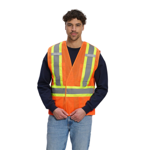 Sentinel - Mesh Hi-Vis 5 Point Tear-away Vest - Dual Sized