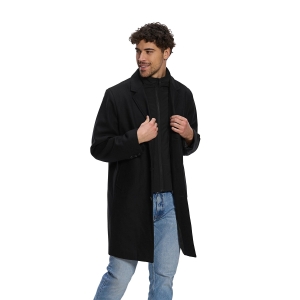 Regent - Melton Coat with Removable Collar