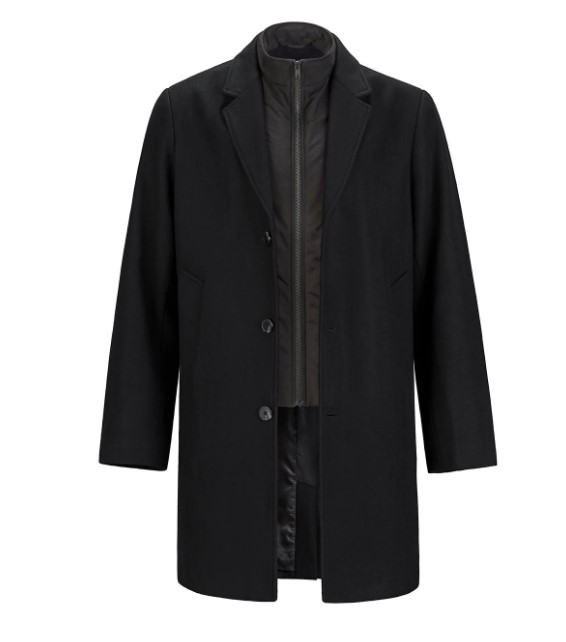 Regent - Melton Coat With Removable Collar 3 Regent - Melton Coat with Removable Collar - Image 3
