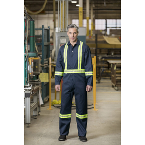 Mens Safety PolyCotton Coveralls