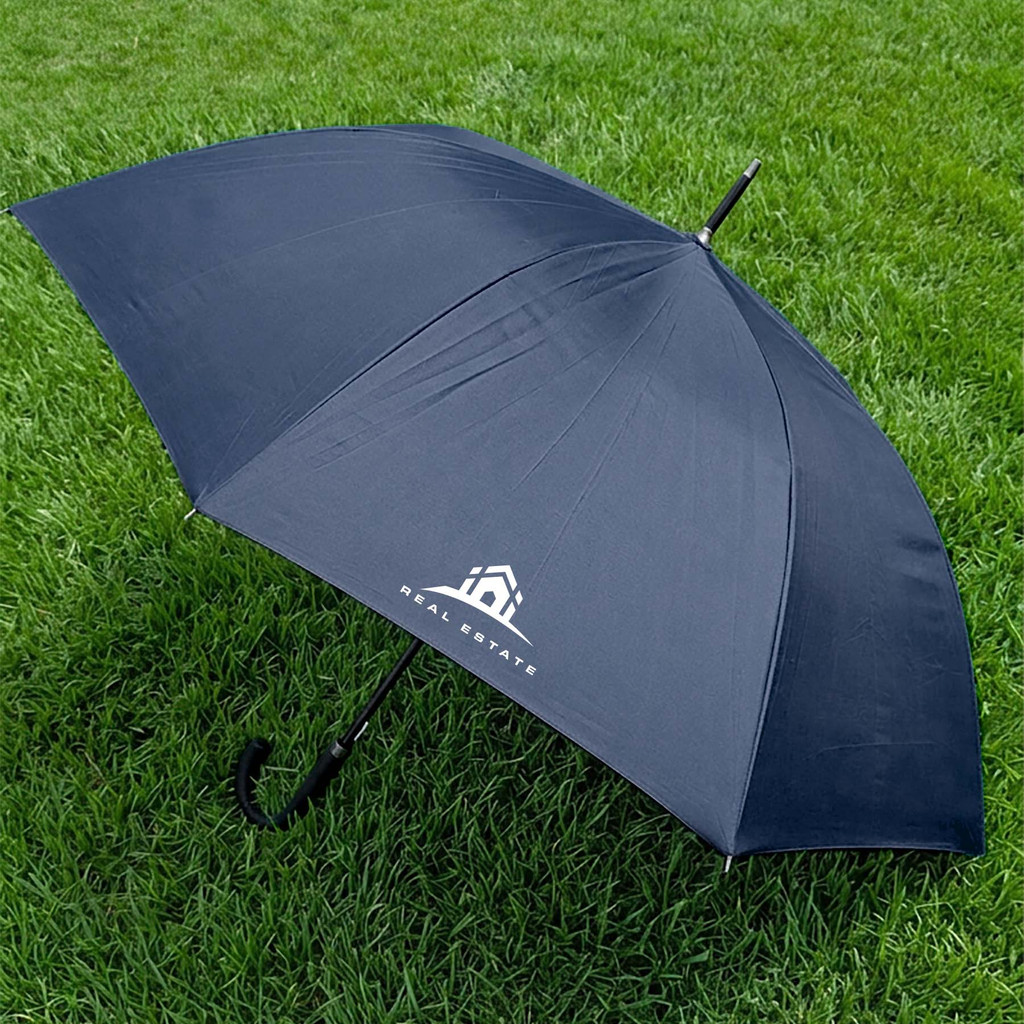 Executive Umbrella 54 Inch Arc With Curved Handle 2 Executive Umbrella 54 Inch Arc with Curved Handle - Image 2