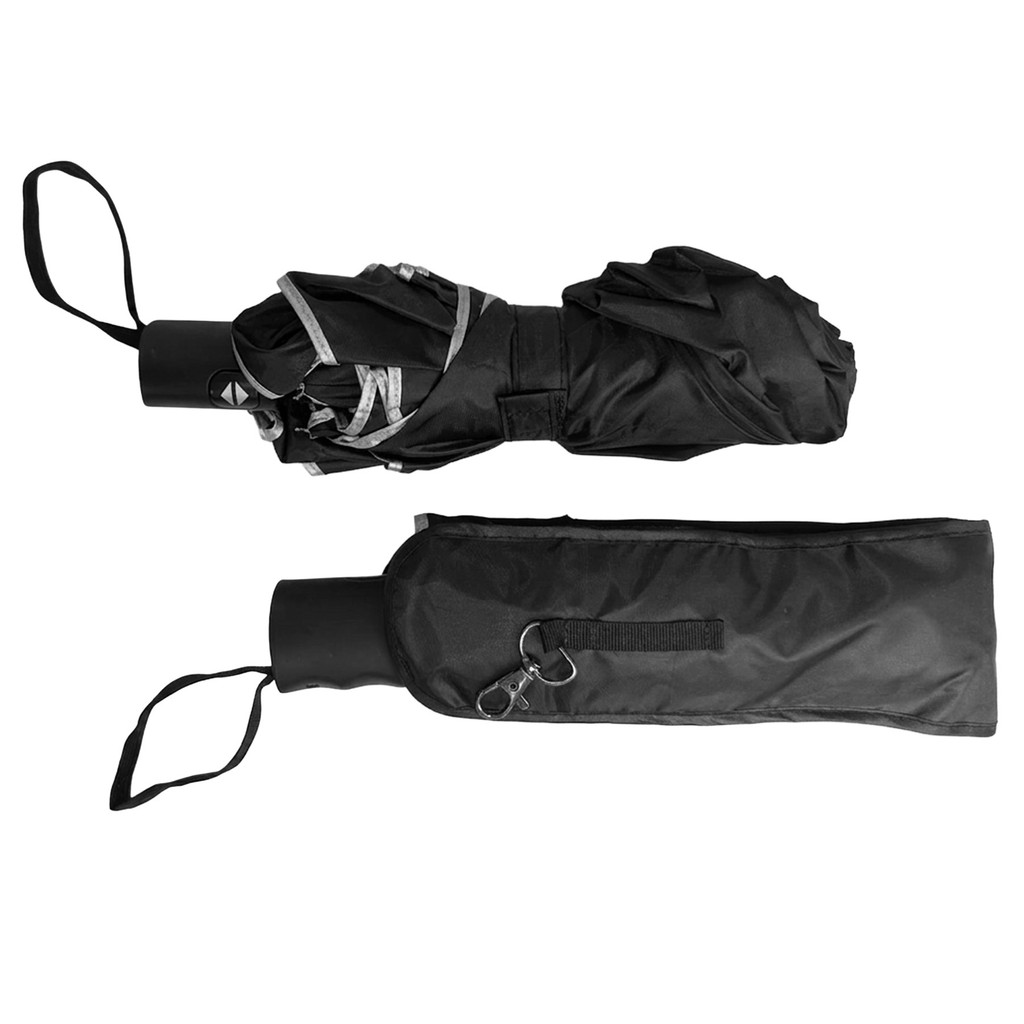 Folding Umbrella 42 Inch Arc With Silver Trim 2 Folding Umbrella 42 Inch Arc with Silver Trim - Image 2